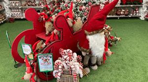 Christmas products display at British Garden Centres at Tring